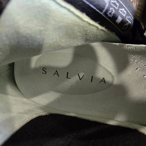 🐢 Salvia Glynda Gray/Taupe Snake Size 40 Euro 9-9.5 US. Like New! - Picture 10 of 16